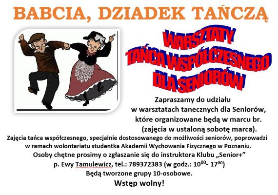 Warsztaty tańca współczesnego