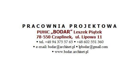 Pracownia Projektowa PUHiC "BODAR" Leszek Piątek