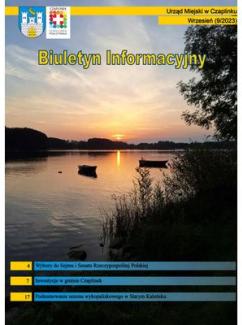 Okładka Biuletynu Informacyjnego sierpień 2023