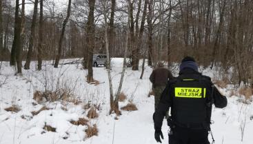 Dzialamy razem!!! Wspólny patrol Straży Miejskiej, Straży Leśnej i Straży Rybackiej po Gminie Czaplinek.