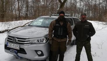Dzialamy razem!!! Wspólny patrol Straży Miejskiej, Straży Leśnej i Straży Rybackiej po Gminie Czaplinek.