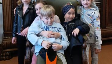 Wizyta przedszkolaków z Niepublicznego Przedszkola Sióstr Salezjanek w Urzędzie Miejskim