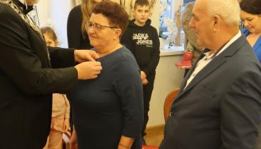 Złote gody państwa Wiesławy i Józefa Wysockich z Drahimka