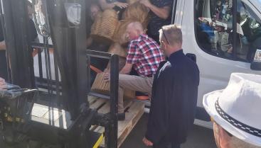Rzeźba upamiętniająca 30-lecie współpracy Czaplinka z Bad Schwartau