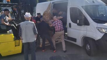 Rzeźba upamiętniająca 30-lecie współpracy Czaplinka z Bad Schwartau