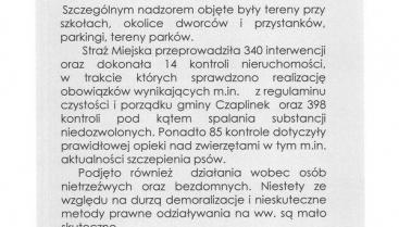Raport SM w Czaplinku za 2020 r.