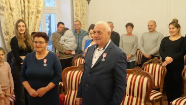 Złote gody państwa Wiesławy i Józefa Wysockich z Drahimka