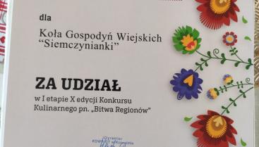 Koło Gospodyń Wiejskich „Siemczynianki” z pierwszym miejscem w Bitwie Regionów 2025