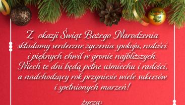 Serdeczne Życzenia Świąteczne od Gminy Czaplinek