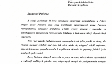 Uroczyste obchody 35-lecia samorządu terytorialnego w Czaplinku