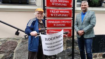 Rowerowa pasja i charytatywna misja – spotkanie z Henrykiem Chrzanowskim w Czaplinku