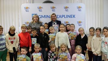 Spotkanie Burmistrza Czaplinka z uczniami klas 1A i 1B Szkoły Podstawowej w Czaplinku