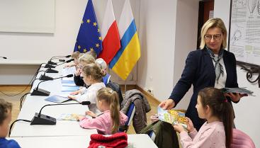 Spotkanie Burmistrza Czaplinka z uczniami klas 1A i 1B Szkoły Podstawowej w Czaplinku