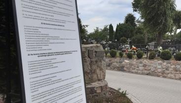  Przypomnienie o obowiązujących zasadach  na cmentarzach w gminie Czaplinek