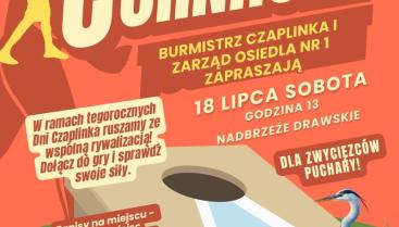 Plakat turniej gry w Cornhole