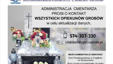 Przedłużenia ważności grobów na cmentarzach w gminie Czaplinek