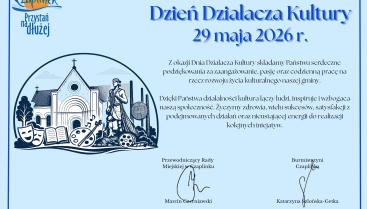 Życzenia z okazji Dnia Działacza Kultury