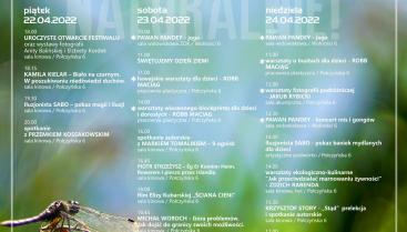 Plakat program festiwalu