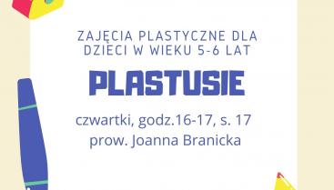 Plastusie-plastyka-plakat informacyjny.