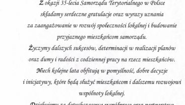 Uroczyste obchody 35-lecia samorządu terytorialnego w Czaplinku