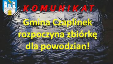 Gmina Czaplinek rozpoczyna zbiórkę dla powodzian