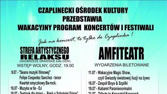 Program wakacyjnych koncertów proponowanch przez CzOK.