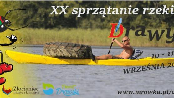 XX sprzątanie rzeki drawy