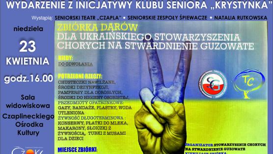 Plakat informacyjny-ZBIÓRKA DARÓW