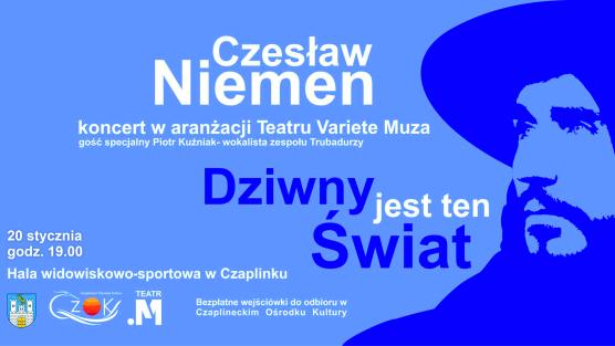 Plakat-koncert poświęcony pamięci Czesława Niemena.