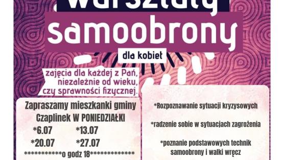 Bezpłatne warsztaty samoobrony dla kobiet w Czaplinku