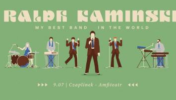 Plakat informacyjny-koncert Ralph Kaminski.