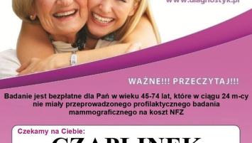 Bezpłatne badania mammograficzne "Diagnostyk"