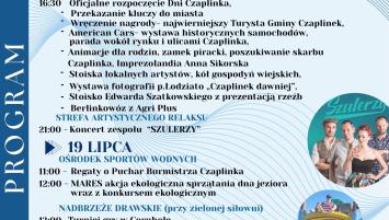 DNI CZAPLINKA 2025 | 18–20 LIPCA