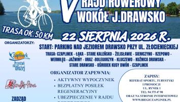 Plakat - Rajd Rowerowy wokół jeziora Drawsko