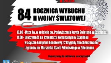 Plakat informacyjny-1 września-program obchodów.