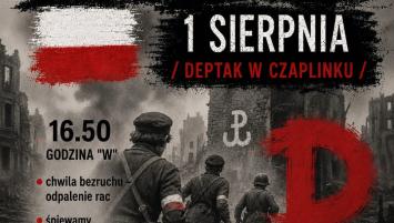 Czaplinek pamięta – 82. rocznica wybuchu Powstania Warszawskiego