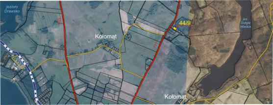 Działka nr 44/9 obr. Kołomąt, gmina Czaplinek