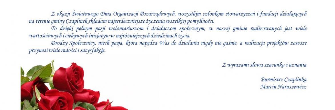 plakat życzenia NGO