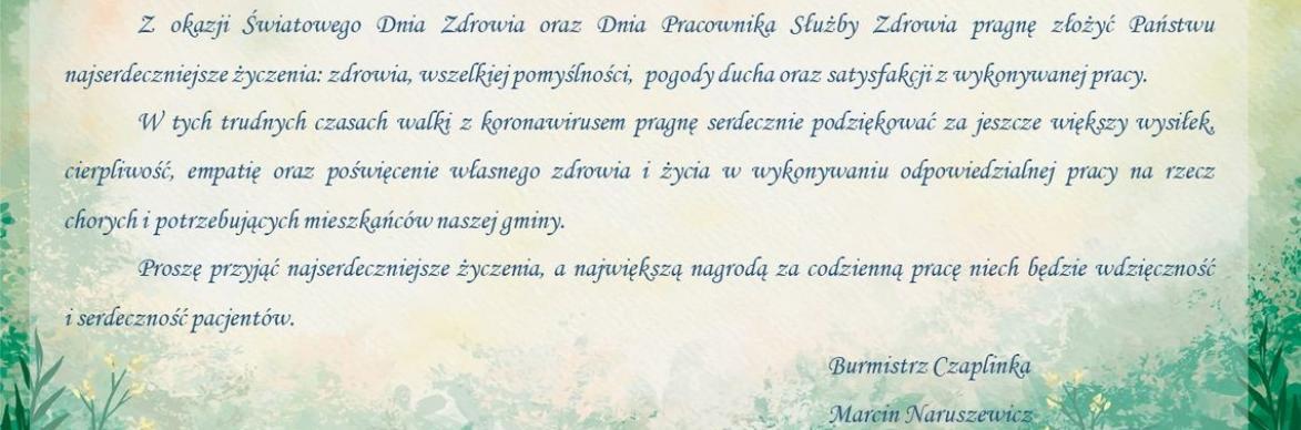 zyczenia pracownik medyczny