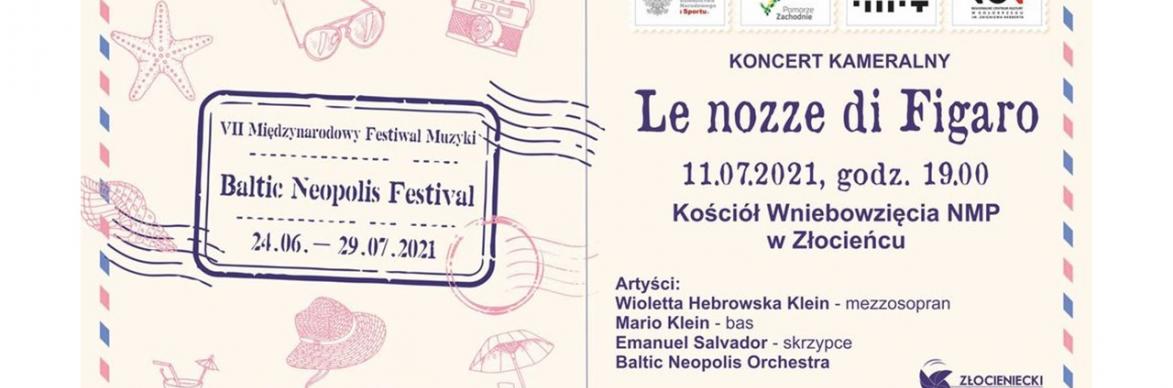 Zaproszenie na koncert kameralny „Le nozze di Figaro” w Złocieńcu