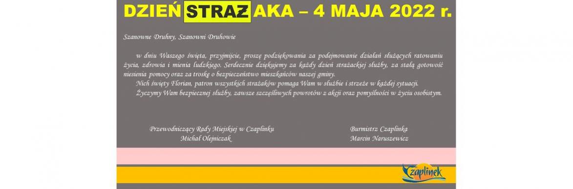 Zyczenia dzien Strażaka 