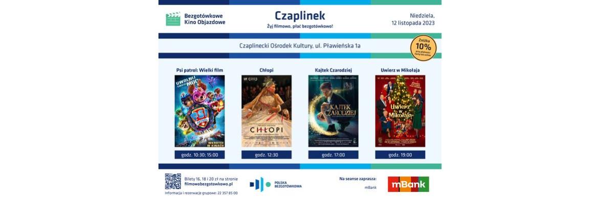 Bezgotówkowe Kino Objazdowe kontynuuje podróż po Polsce. Żyj filmowo, płać bezgotówkowo!