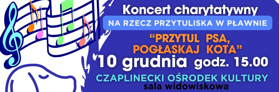 Plakat-koncert dla Przytuliska.