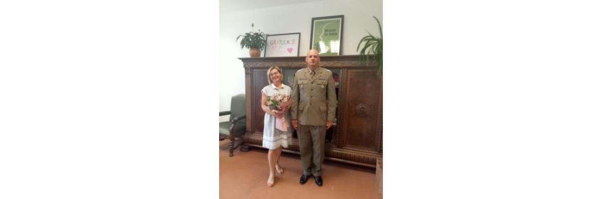 Kwiaty dla pani burmistrz 