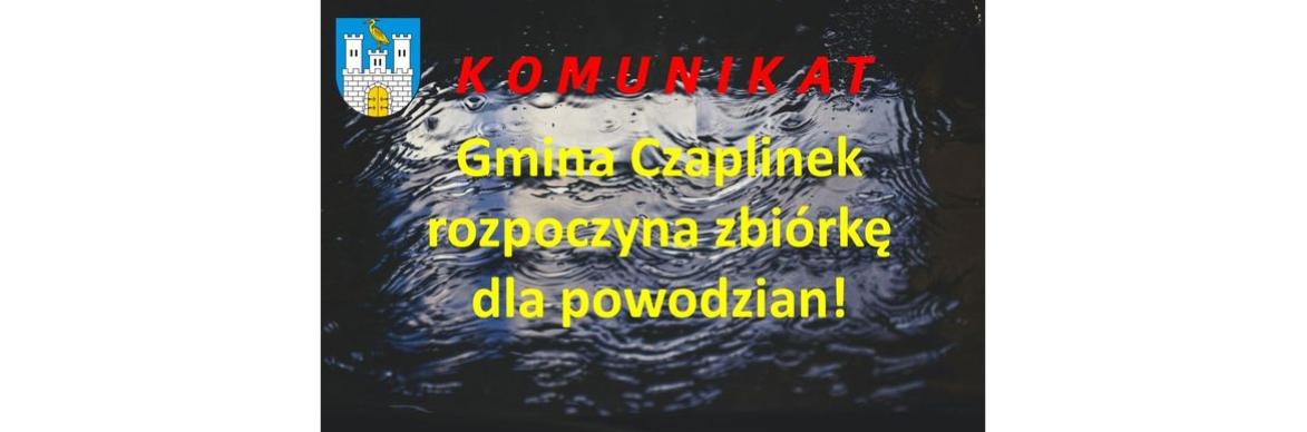 Gmina Czaplinek rozpoczyna zbiórkę dla powodzian