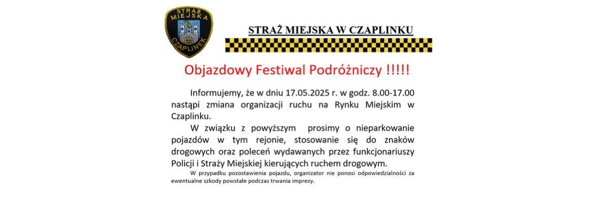  Zmiana organizacji ruchu – komunikat
