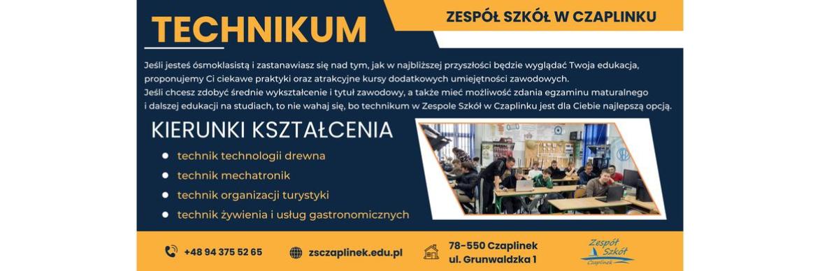 Oferta Edukacyjna 2025/2026 Zespołu Szkół w Czaplinku