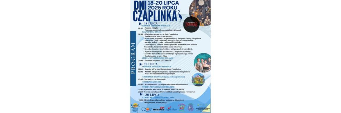 DNI CZAPLINKA 2025 | 18–20 LIPCA