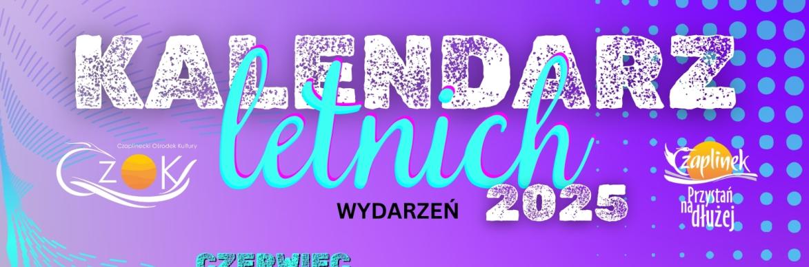 Plakat - Kalendarz letnich  wydarzeń 2025