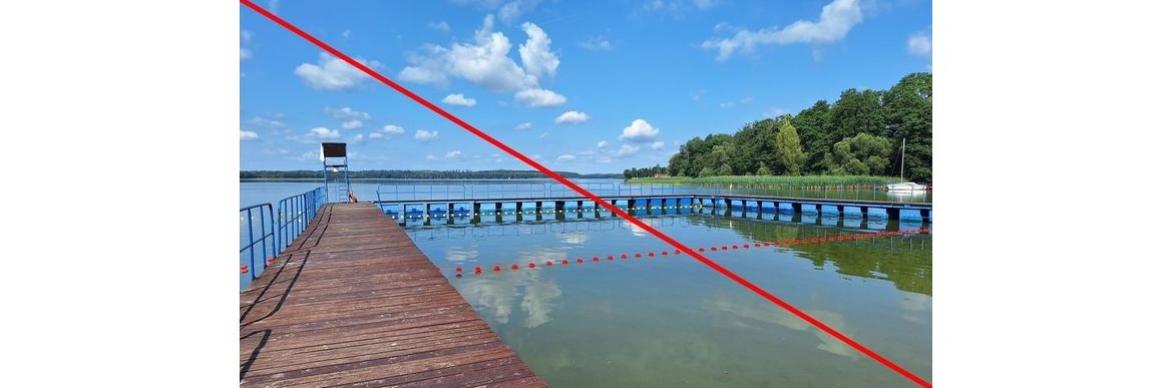 Tymczasowe zamknięcie kąpieliska nad jeziorem Drawsko przy ul. Drahimskiej (plaża miejska)